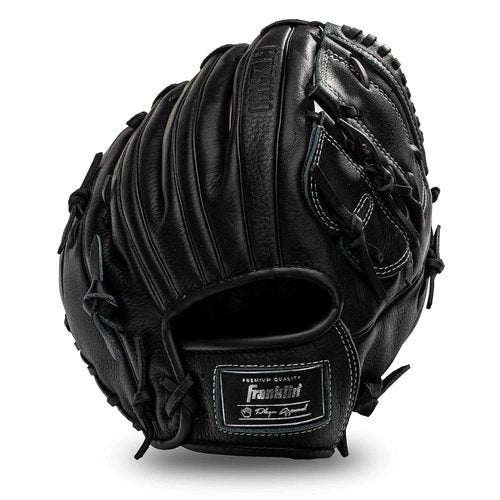 Franklin Sports CTZ5000 Baseball Fielding Glove - Men's Adult and Youth Baseball Mitt - Black Cowhide Leather Glove - 12.0" Basket Web for Infielders + Pitchers