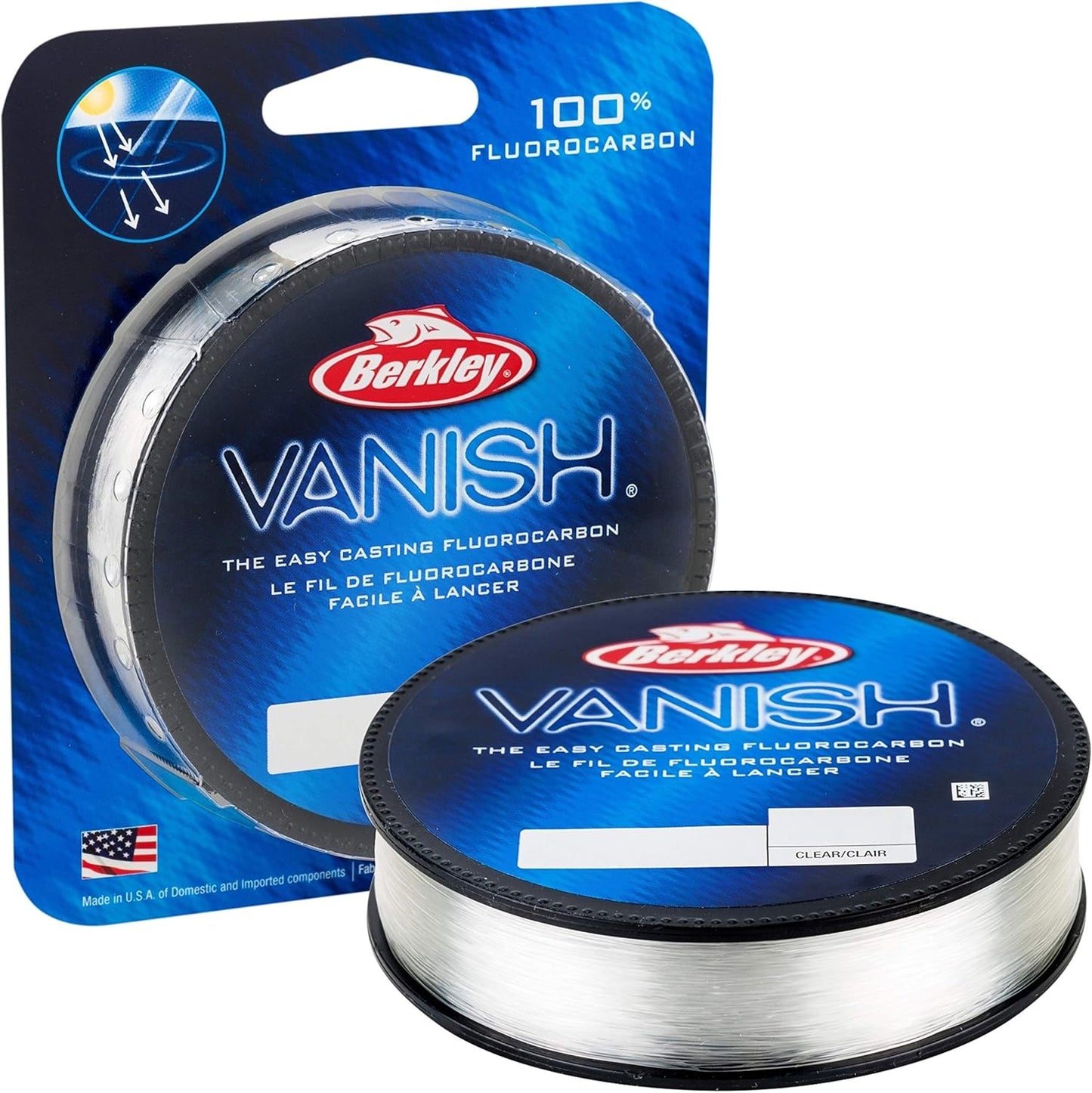 Berkley Vanish Fluorocarbon Fishing Line - High Sensitivity & Low Visibility | 200 Yards