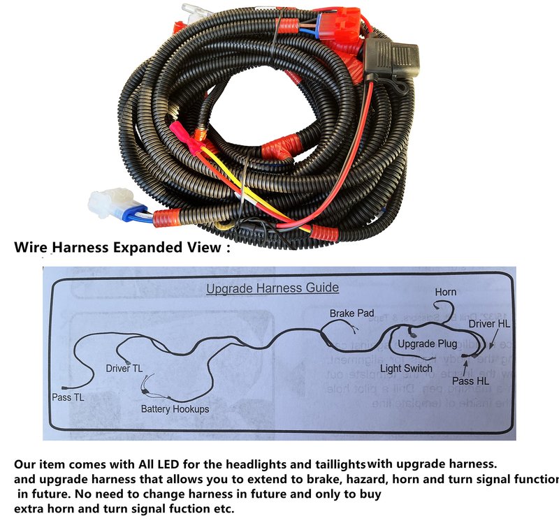 Dr.Acces Golf Cart LED light for EZGO E-Z-GO TXT LED Light Bar Kit (Years 1994.5-2013)