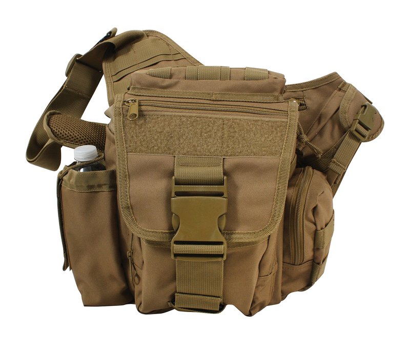 Rothco Advanced Tactical Bag - Durable EDC Shoulder Bag with Discreet Utility Storage, Coyote Brown