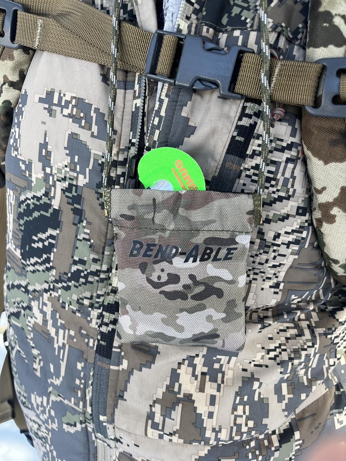Reed Quiver Pouch - Diaphragm Mouth Call Holder for Elk, Turkey & Coyote Hunting | Quick-Access Design | Multicam Color | Breathable Mesh Back