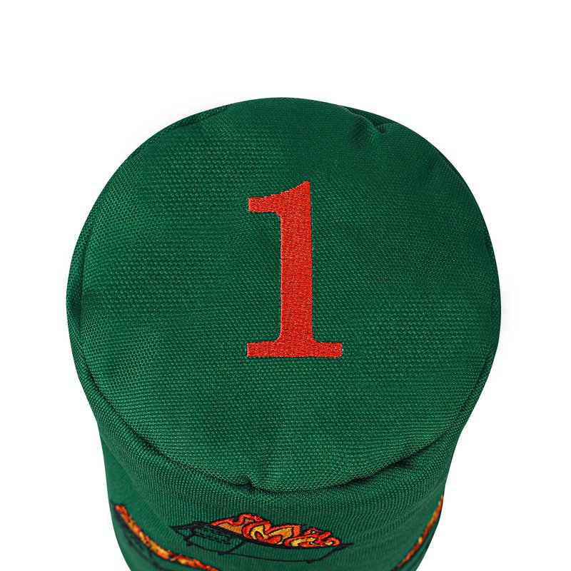 Driver Headcover - Barrel Style Driver Head Cover, Golf Club Covers - Funny Golf Gift & Unique Golf Accessories for Men and Women Golfers (Dumpster FIRE)