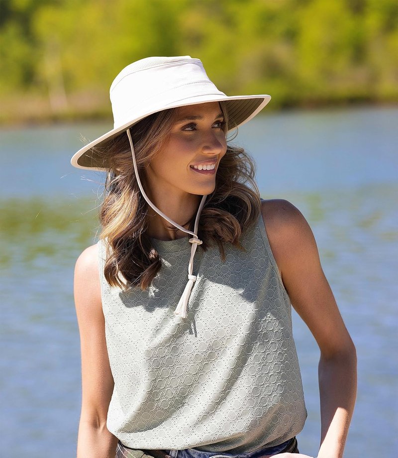 Cimarron Wide Brim Safari Sun Hat - UPF 50+ Outdoor Sun Protection for Hiking & Fishing | Unisex Travel Hat