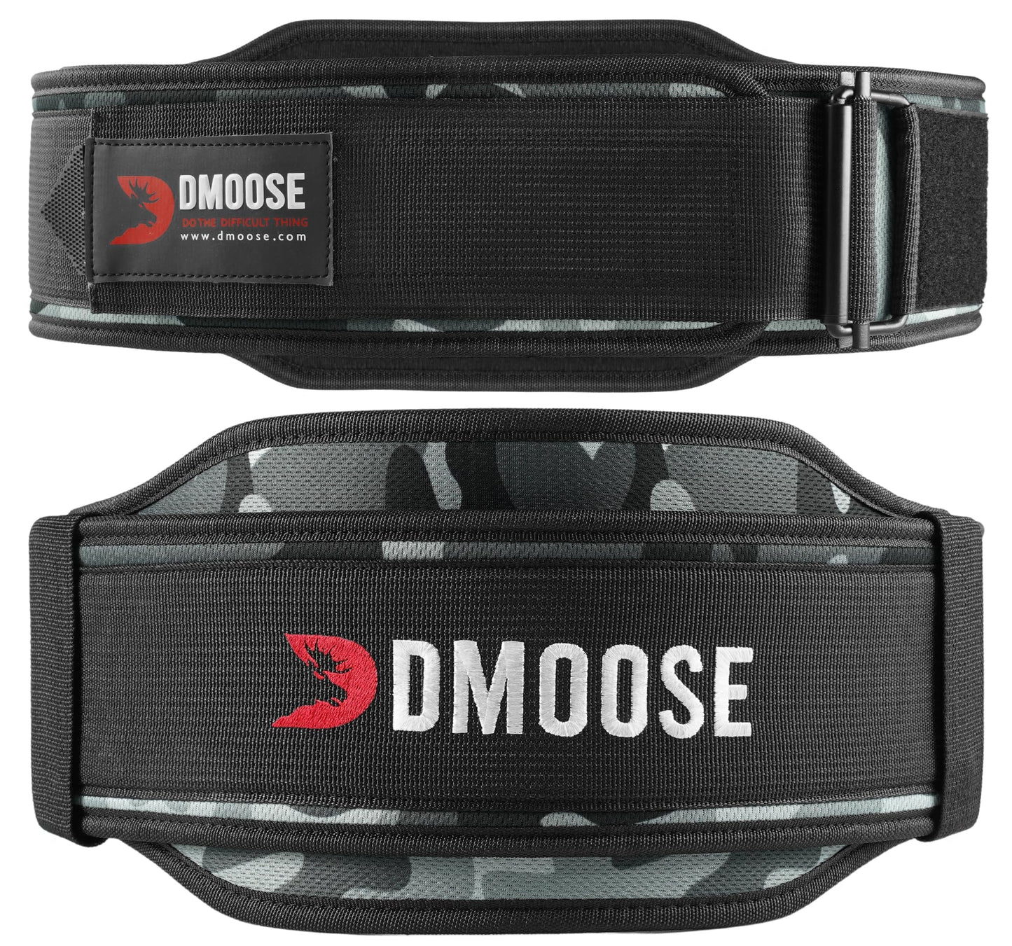 DMoose Workout Belt for Women & Men- 2 in 1 Adjustable 4" 6" Width - womens lifting belt with Auto-Locking Buckle - Optimal Back Support belt for weightlifting