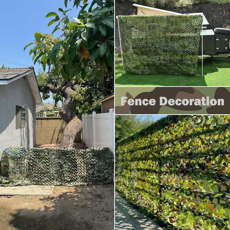 Camo Netting | Camouflage Net for Hunting Blind & Party Decor - 20x20, 10x20, 10x10 Sizes
