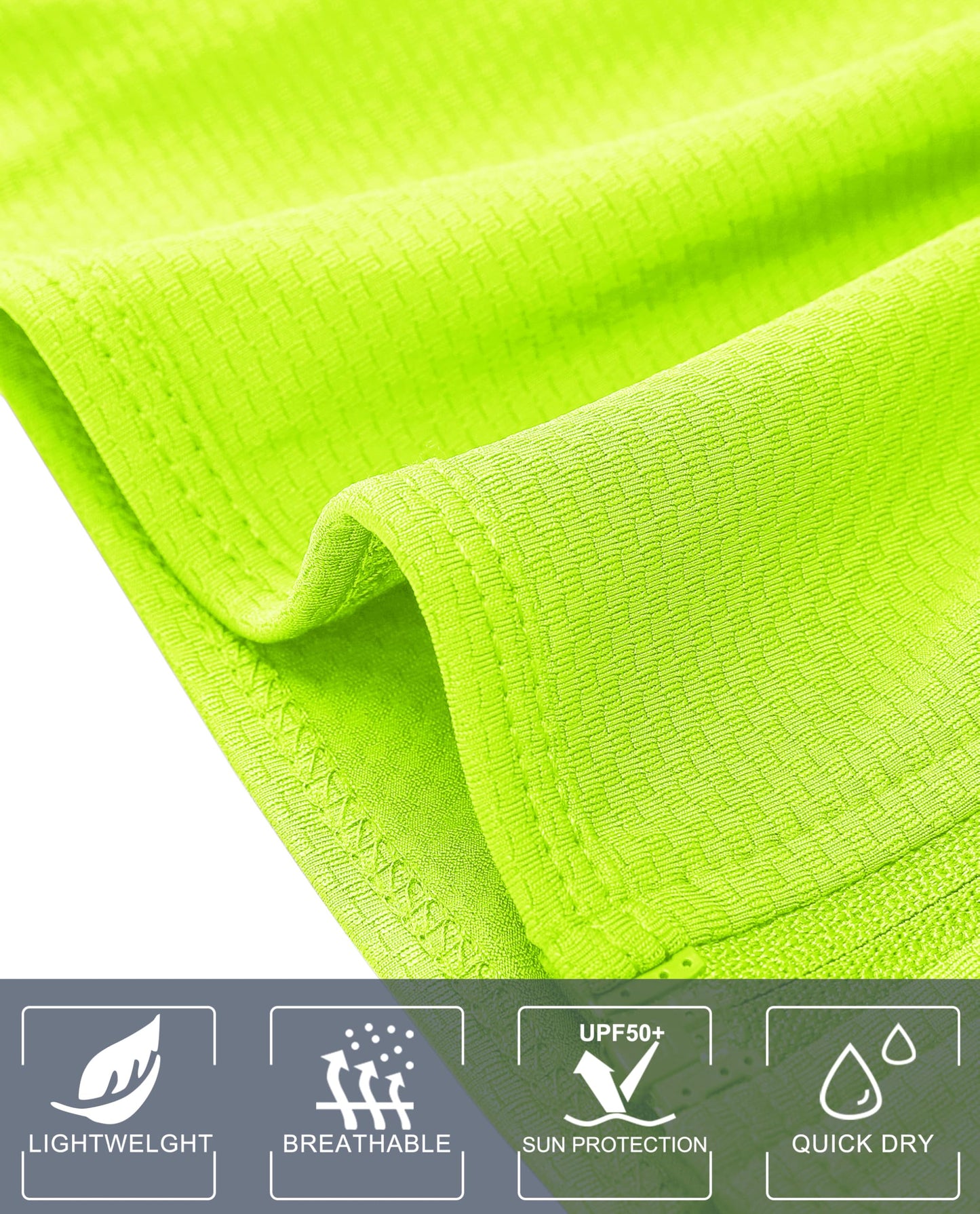 MAGCOMSEN Women's Lightweight Workout Jackets UV Protection Jacket Long Sleeve Shirts Running Fishing Hiking Shirts Fluorescent Yellow 2XL
