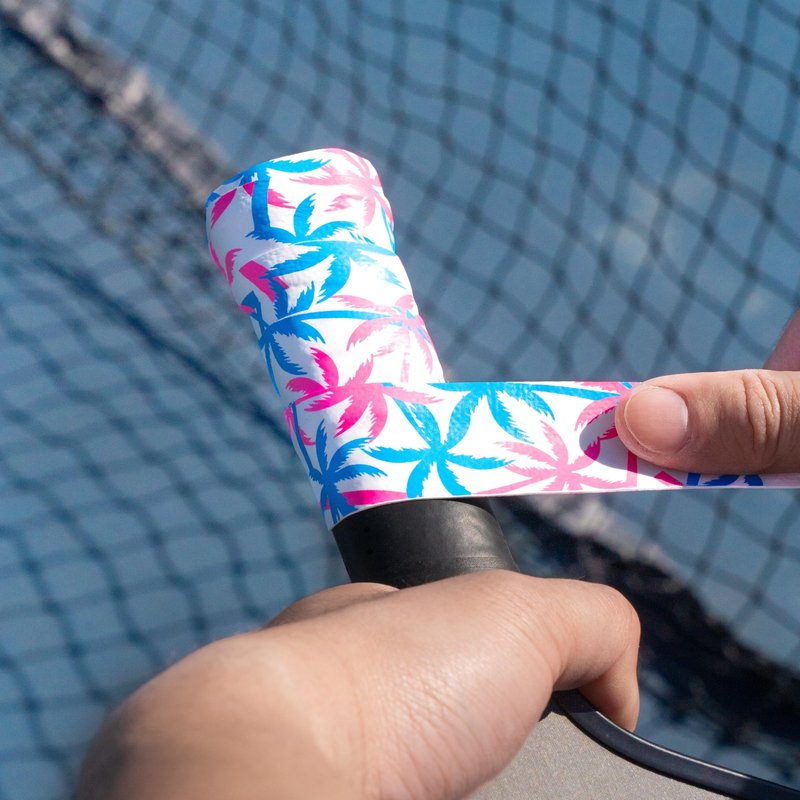 Supacaz Super Sticky Kush Miami Pickleball Overgrip - Tacky Pickleball Paddle Grip Tape Wrap - Pickle Ball Anti-Sweat Overwrap - 3pk