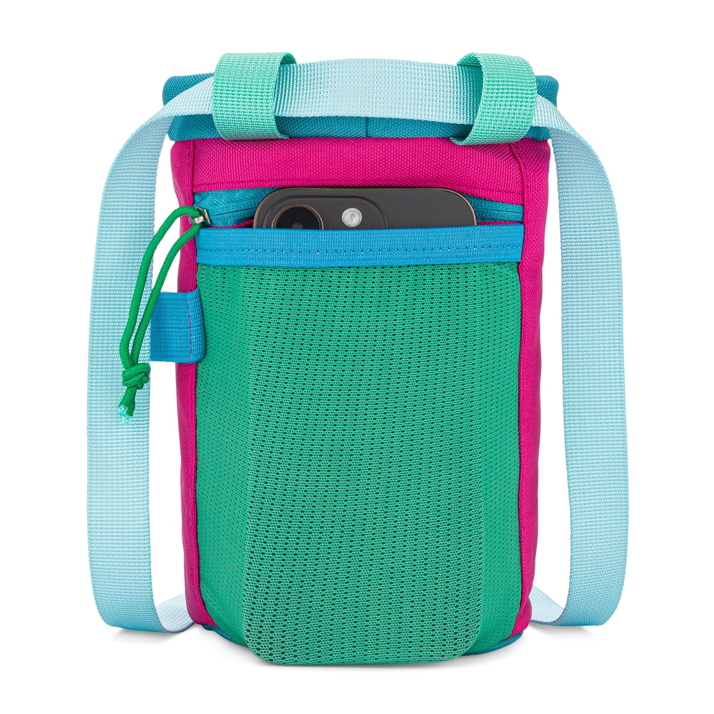 Oso Supply Co - Chalk Bag for Rock Climbing, Bouldering Chalk Bag Bucket with Quick-Clip Belt, Zippered Pockets and Pouch - Perfect Indoor/Outdoor Rock Climbing Gear Equipment (Magenta)