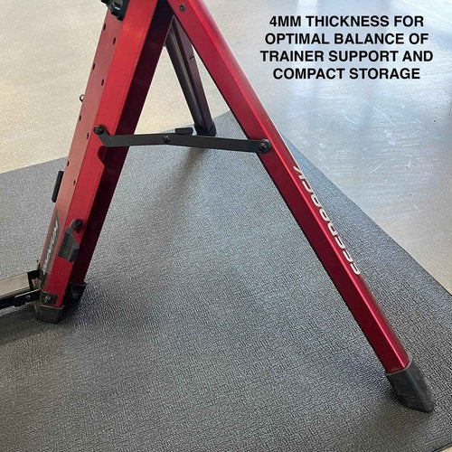 Feedback Sports | Bicycle Trainer Mat | Non-Slip Surface, Cycling Cleat Safe | Place Under Bike Trainer | Protect Flooring