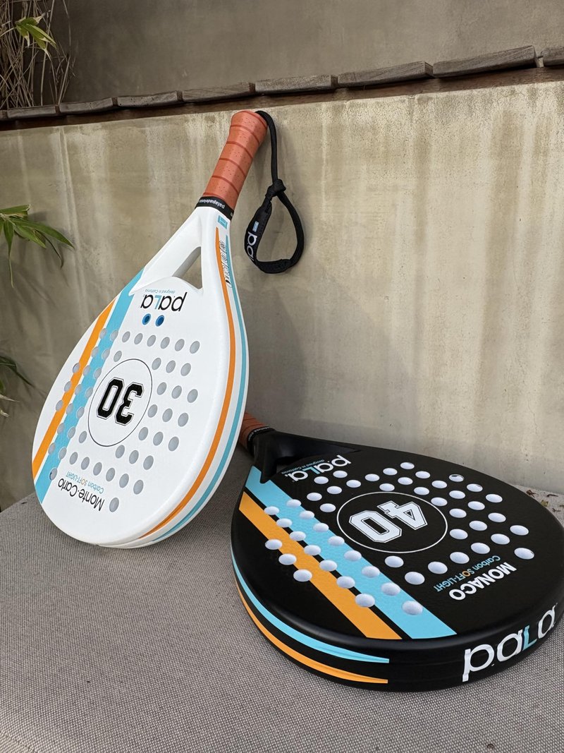 P.ala Padel Duo Set – Monaco Control Racket + Montecarlo Power Racket, 100% Carbon Fiber Pair, EVA Memory Core, 3D Texture, Designed in California