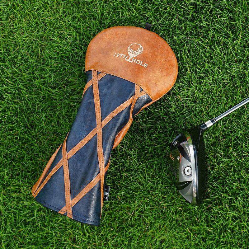 Craftsman Golf Brown Driver Headcover Golf Club Head Cover for Driver Wood 19th Hole After Party Design