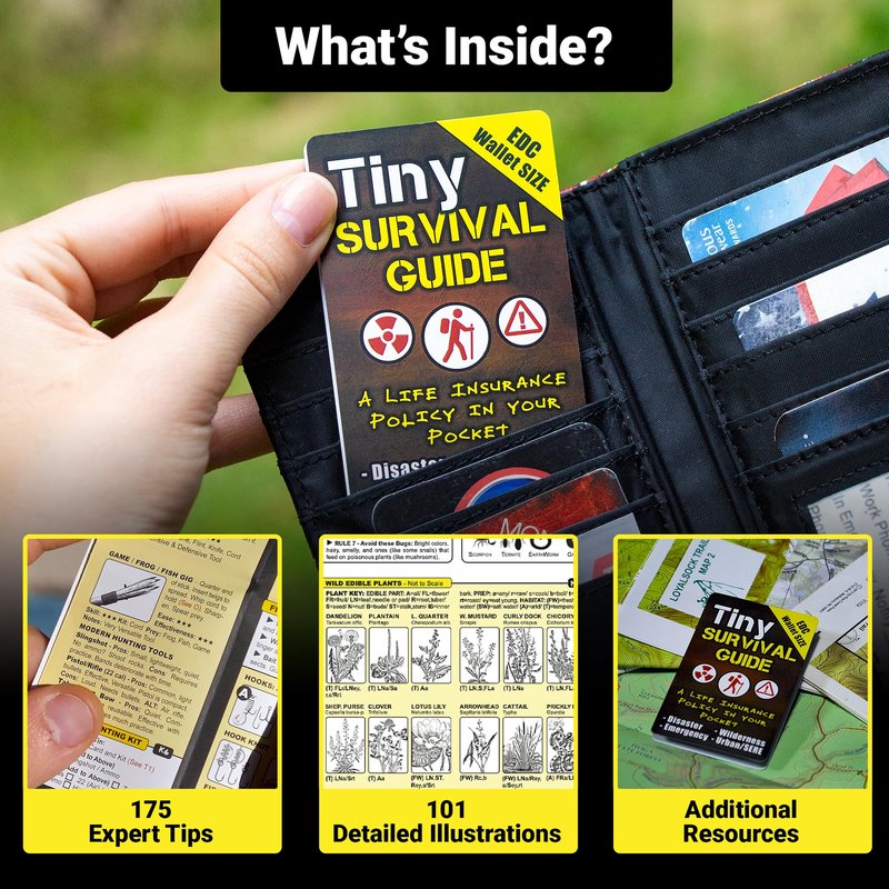 Tiny Survival, Disaster & First Aid Guide – Pocket Emergency Preparedness Handbooks for Safety, Crisis Response & Natural Disasters (3-Pack)