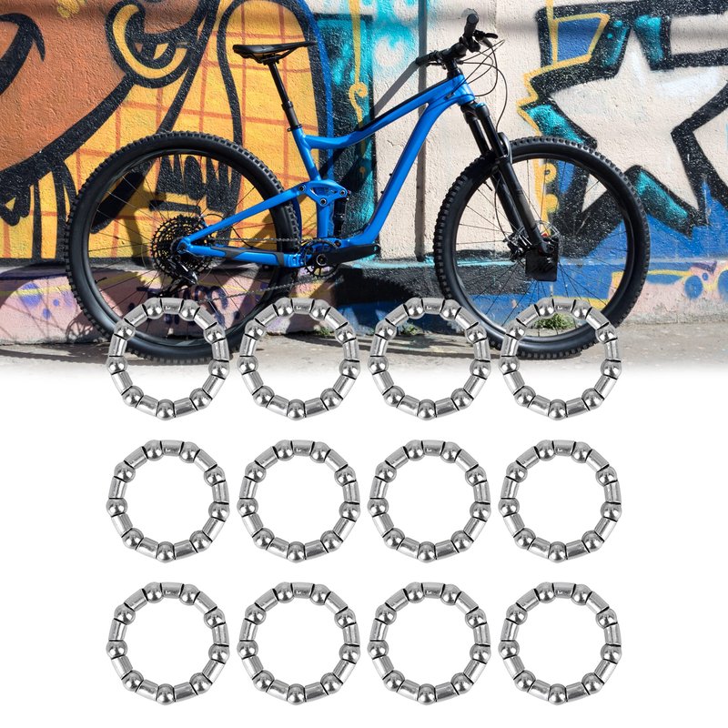 X AUTOHAUX 12pcs 44mm x 9 Ball Bearing Cages Crank Bearings Wheel Bearing Retainer for Bicycle