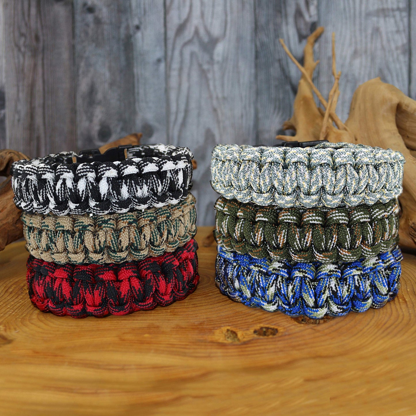 FROG SAC 12 Paracord Bracelets for Boys, Camo Survival Tactical Bracelet Braided with 550 LB Parachute Cord, Teen Camping Gifts Accessories, Military Gear Army Nerf Party Favors