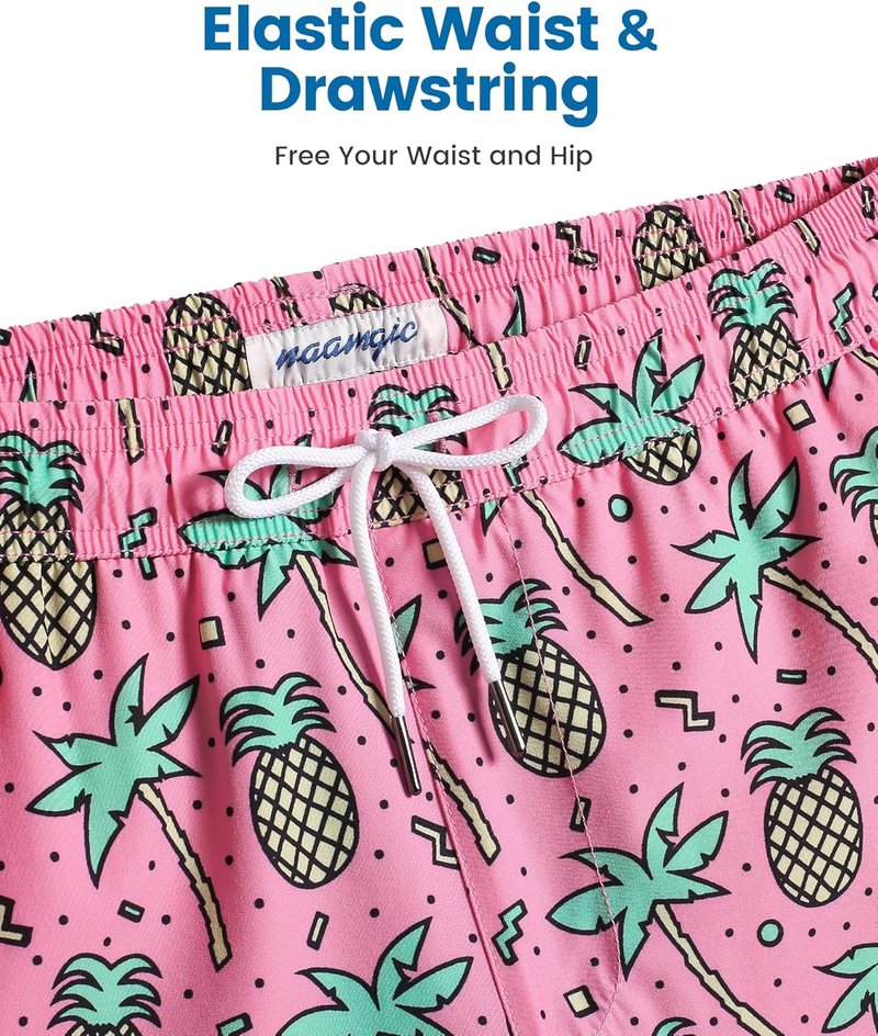 Men's 2-in-1 Swim Trunks - 7-Inch Swim Shorts with Quick-Dry Fabric | Versatile Board Shorts