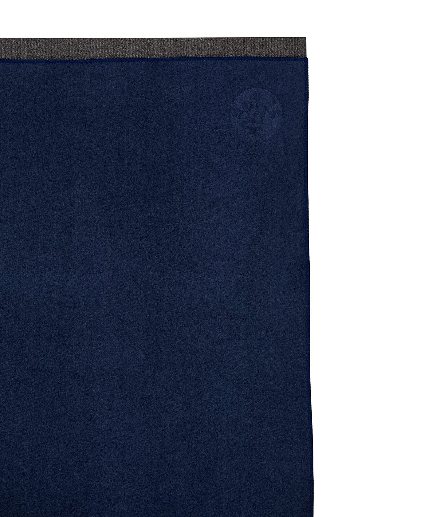 Manduka Yogitoes Yoga Mat Towel - Lightweight, Quick Drying Microfiber, Non Slip Skidless Technology, Use in Hot Yoga, Vinyasa and Power, 71" x 24", Midnight