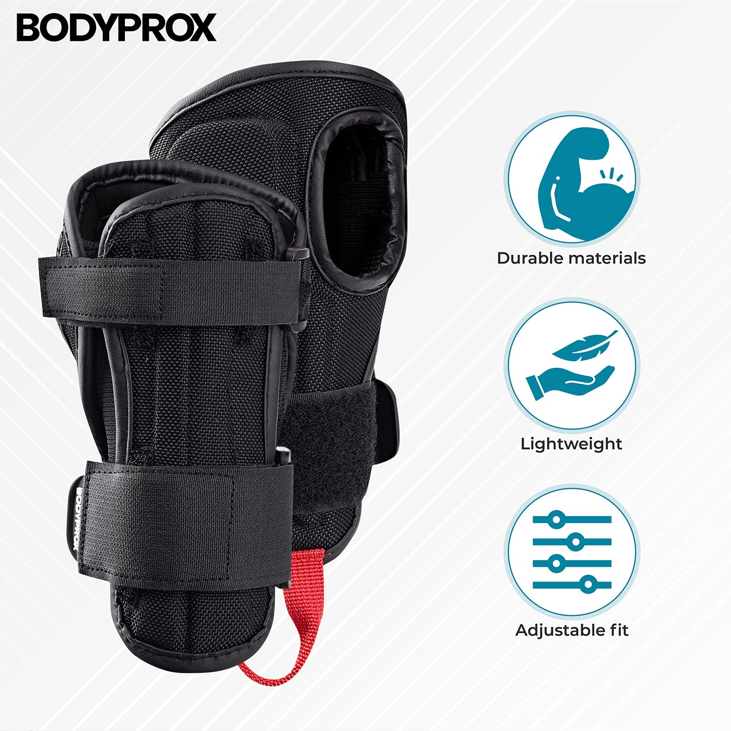 BODYPROX Impact Wrist Guards for Snowboard 1 Pair (L)