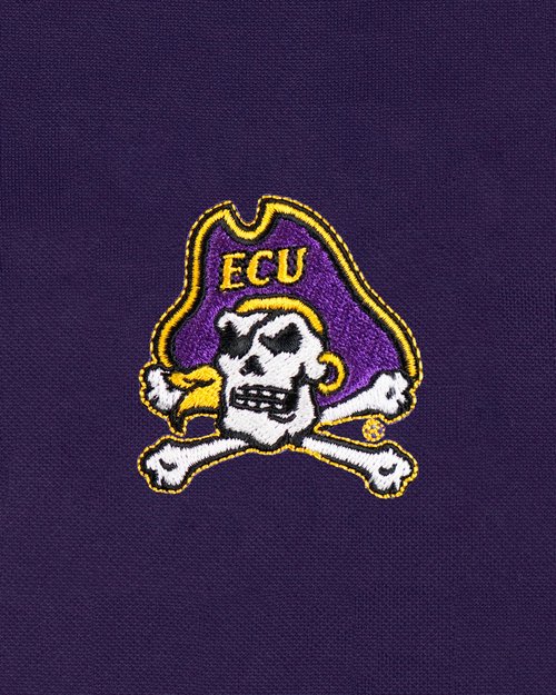 Men's Collegiate Premium Moisture Wicking Team Color Icon Polo, East Carolina Pirates, XX-Large