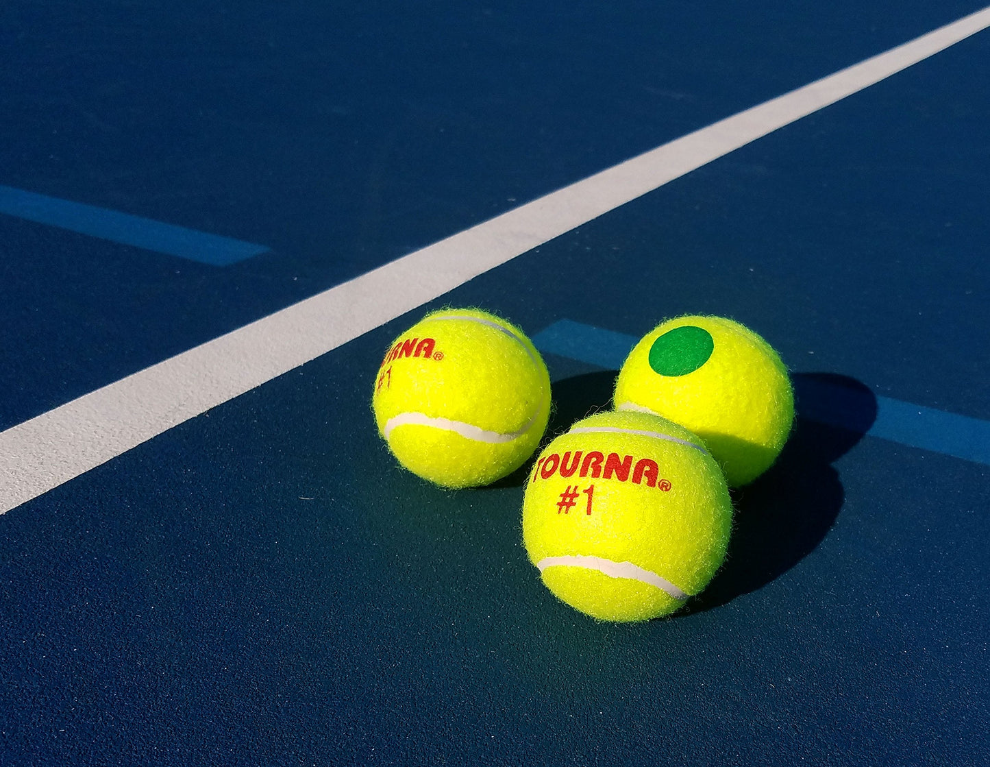 Tourna Green Dot Low Compression Tennis Balls, 60 pack
