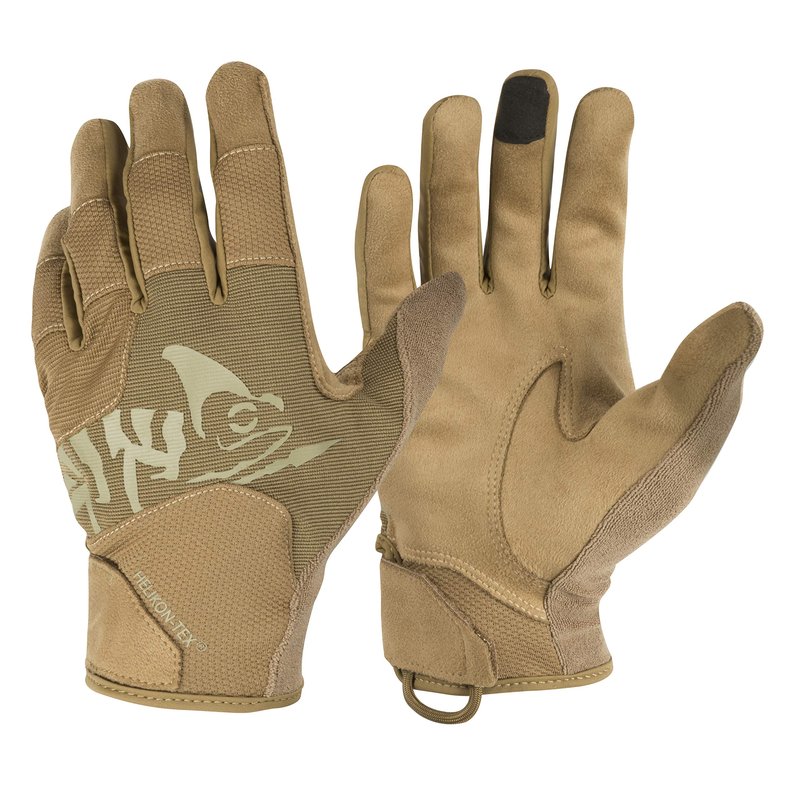 Helikon-Tex Range Line, All Round Tactical Gloves, Coyote Brown/Adaptive Green, X Large/Regular