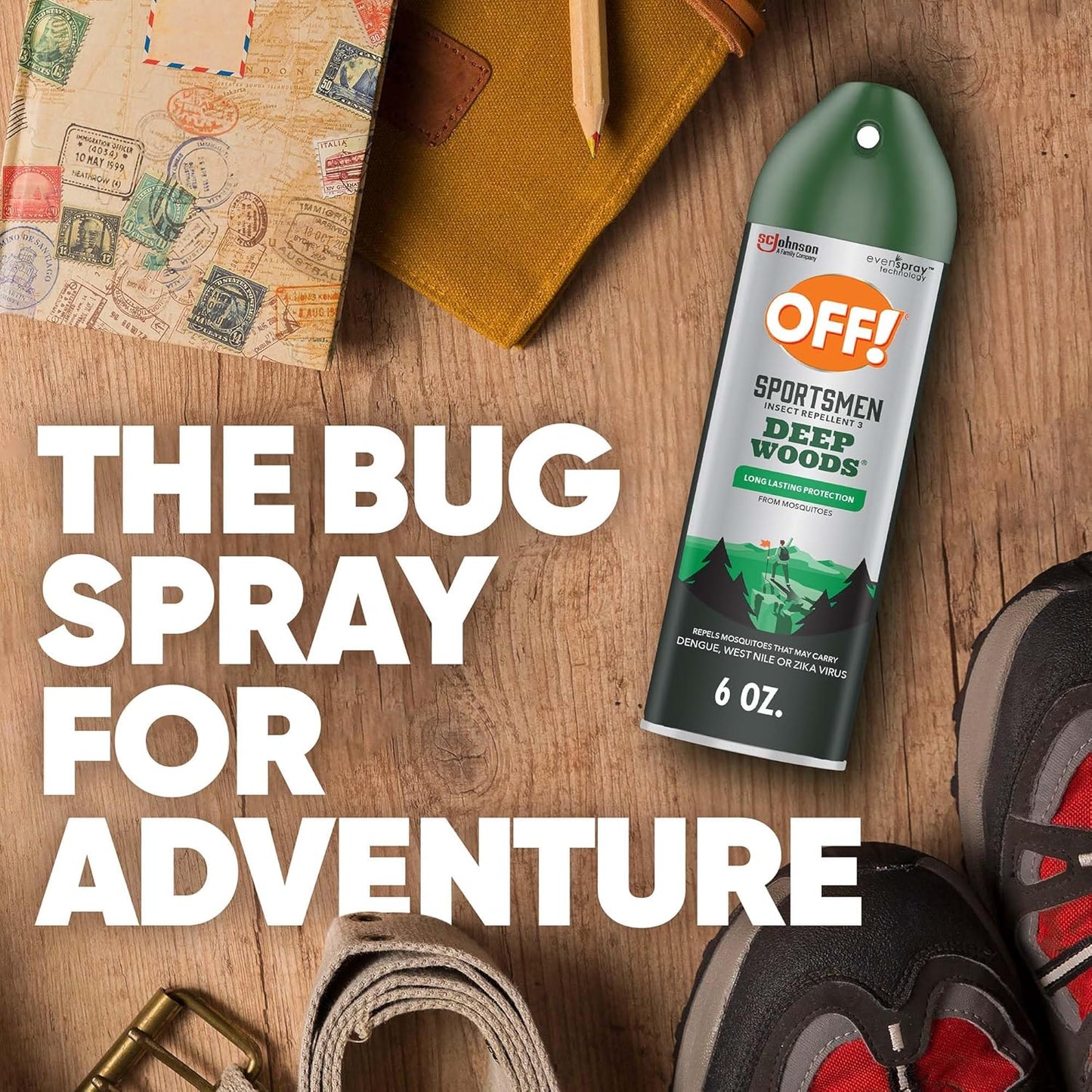 OFF! Deep Woods Insect Repellent Spray - 30% DEET, 6 Oz | Pack of 4 for Mosquito & Tick Protection