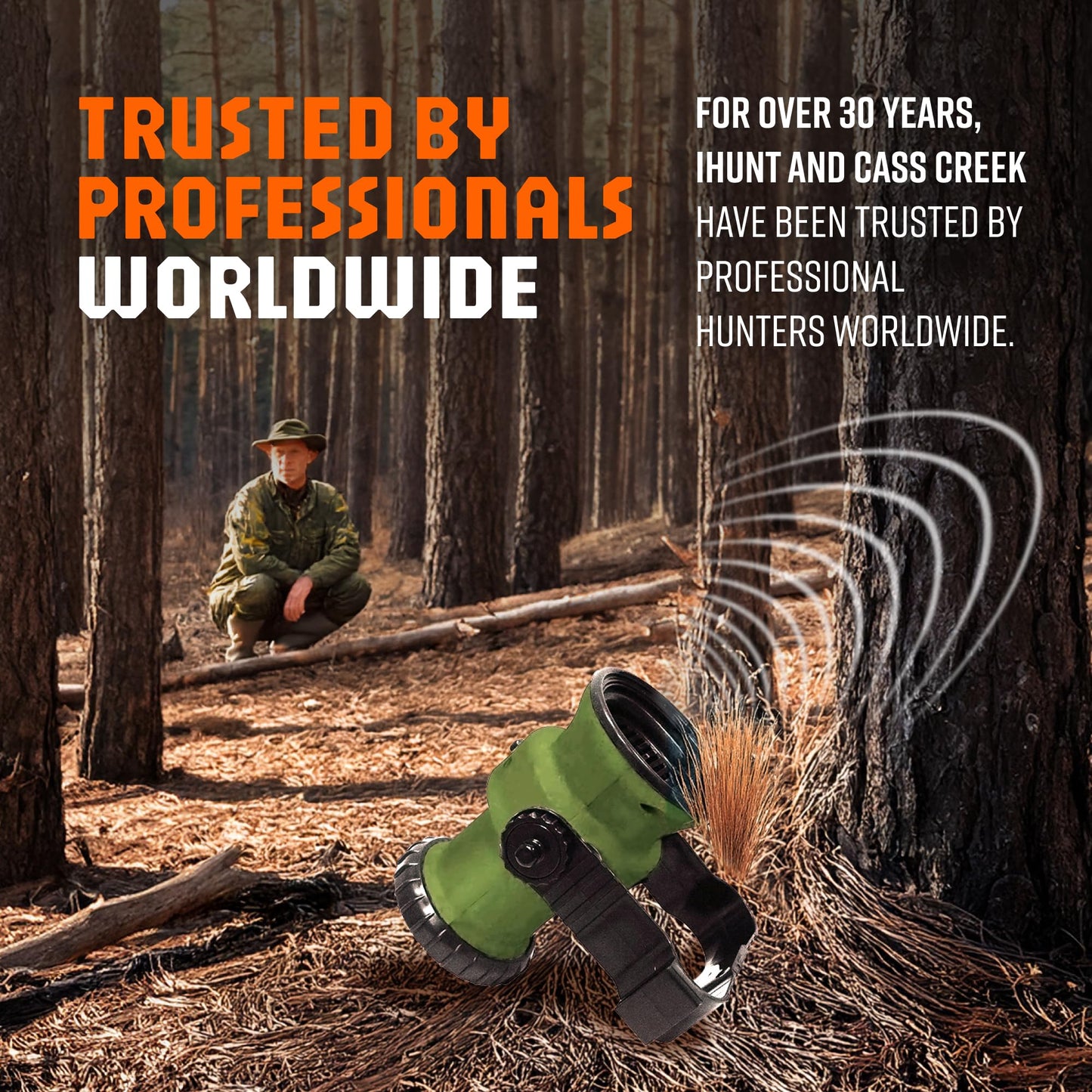 iHunt Ultimate Electronic Game Call and Bluetooth Speaker Combo, EDIHGC, Free App with 750 Animal Calls, 59 Species, Rugged and Portable.
