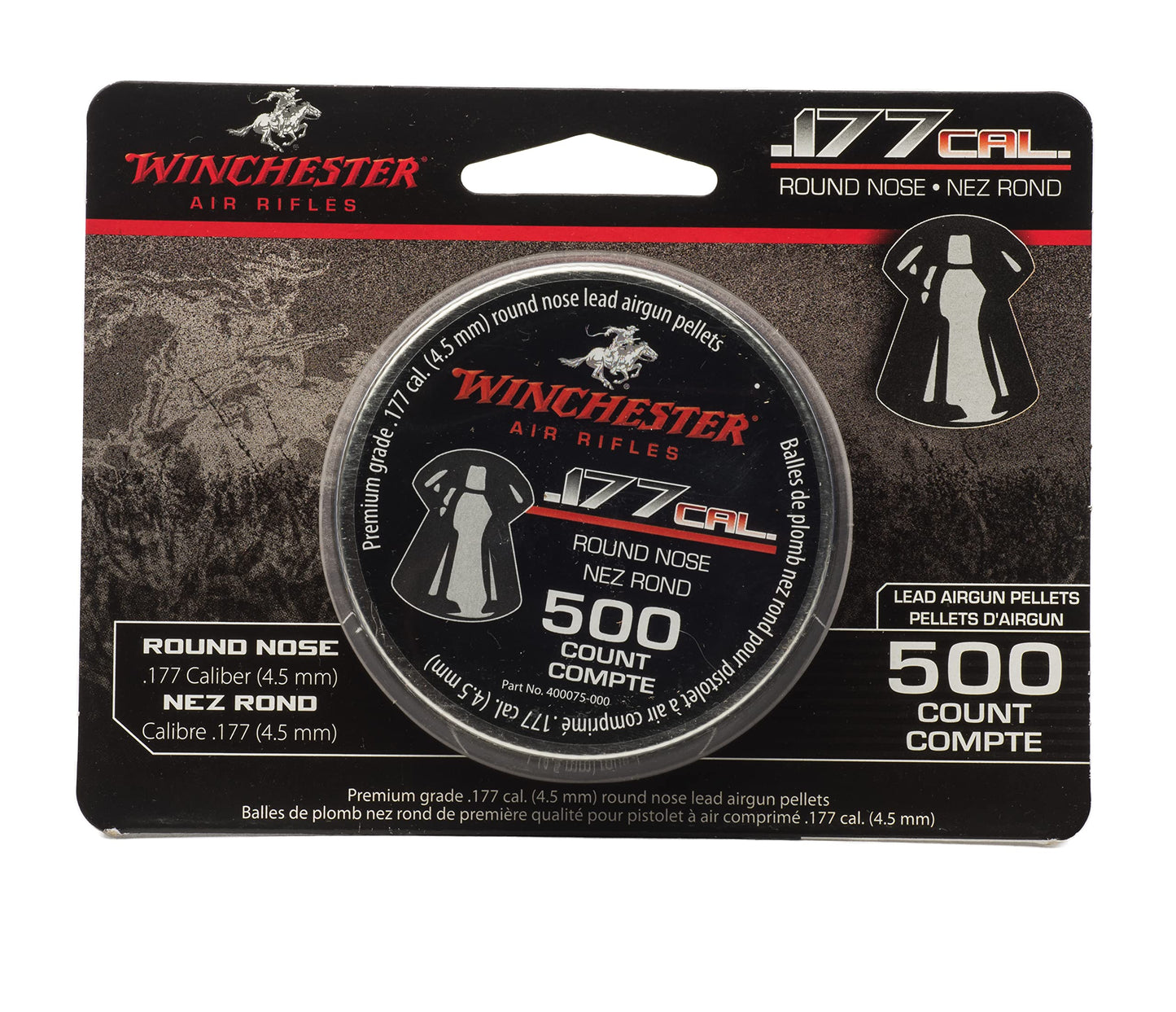 Winchester Round Nose .177 Caliber Pellets