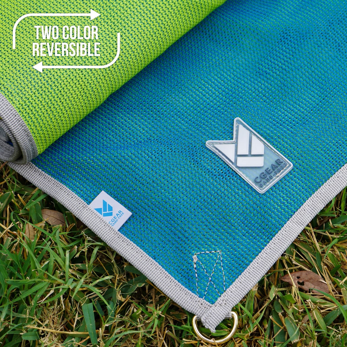 CGEAR The Original Sand-Free Outdoor Camping Mat – Patented Technology, Water-Resistant and Anti-Fade Material, Military-Grade Construction – Multi Use Outdoor Blanket