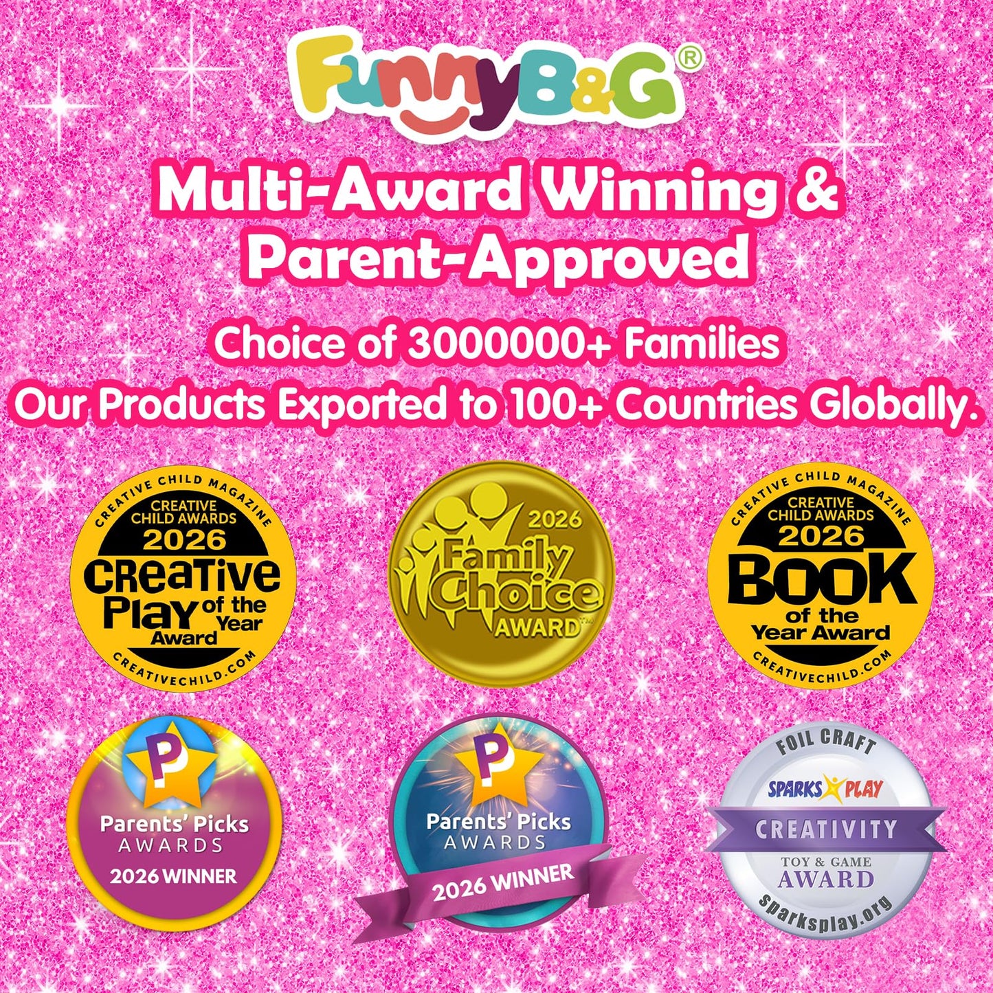 FUNNYB&G Foil Art Craft Kit for Kids, Sparkly Birthday Gift Toy for Girls