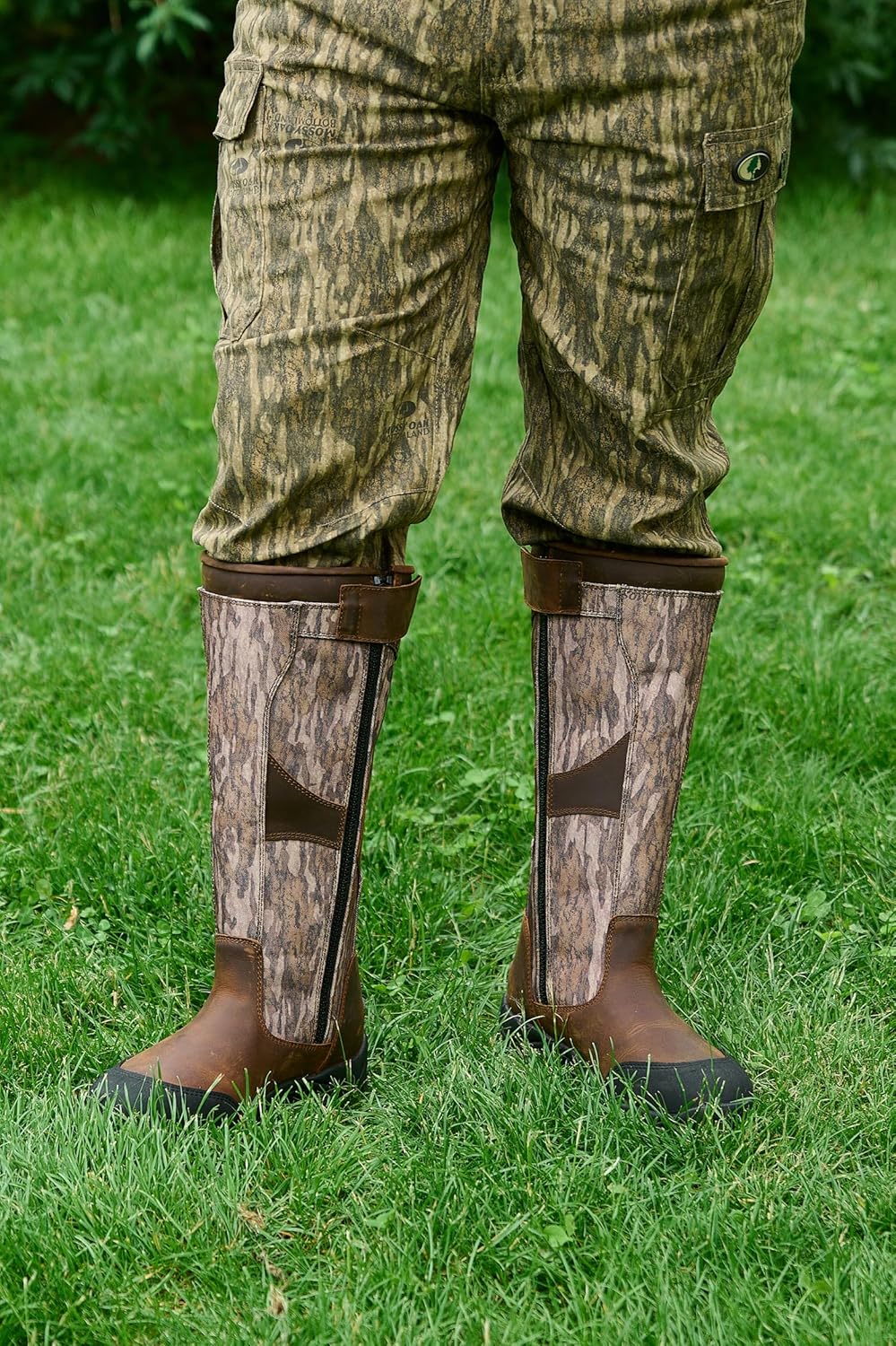 PreyMaster Men's Waterproof Snake Boots - Knee High, Puncture-Resistant, Camo Leather | 17" Height, Comfortable Rubber Sole