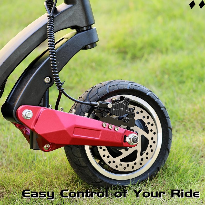 DYISLAND LD-210S Electric Scooter Hydraulic Disc Brakes Set, 2-PIN/Power-Off Hydraulic Brake kit for E-Scooter(R-R Brakes(Black))