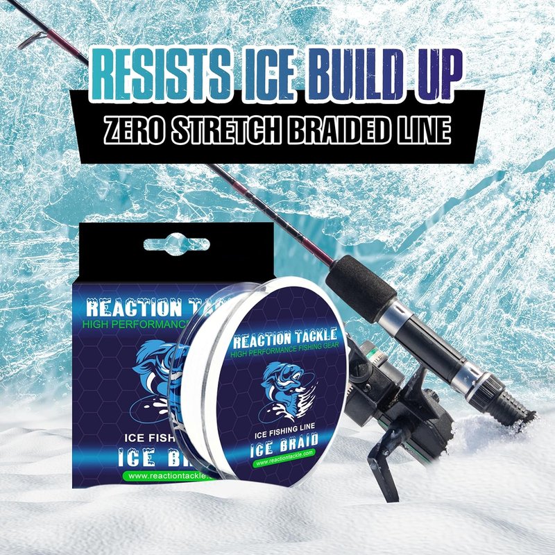 Ice Fishing Braided Fishing Line - 8 Strands, Zero Memory, 150 Yard Spools | Super Strong Pro Grade