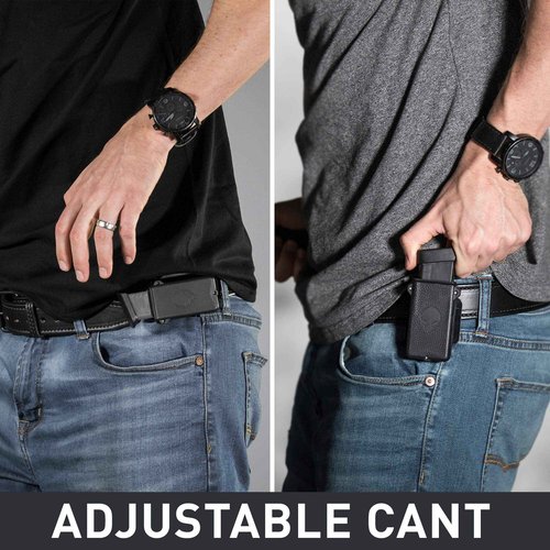 Alien Gear Cloak Double Mag Carrier - Dual Magazine Holster (9mm, 40, 45, 10mm, 380) - IWB/OWB Convertible - Adjustable Cant and Retention - Waistband Comfort with Belt Slide Option - Black