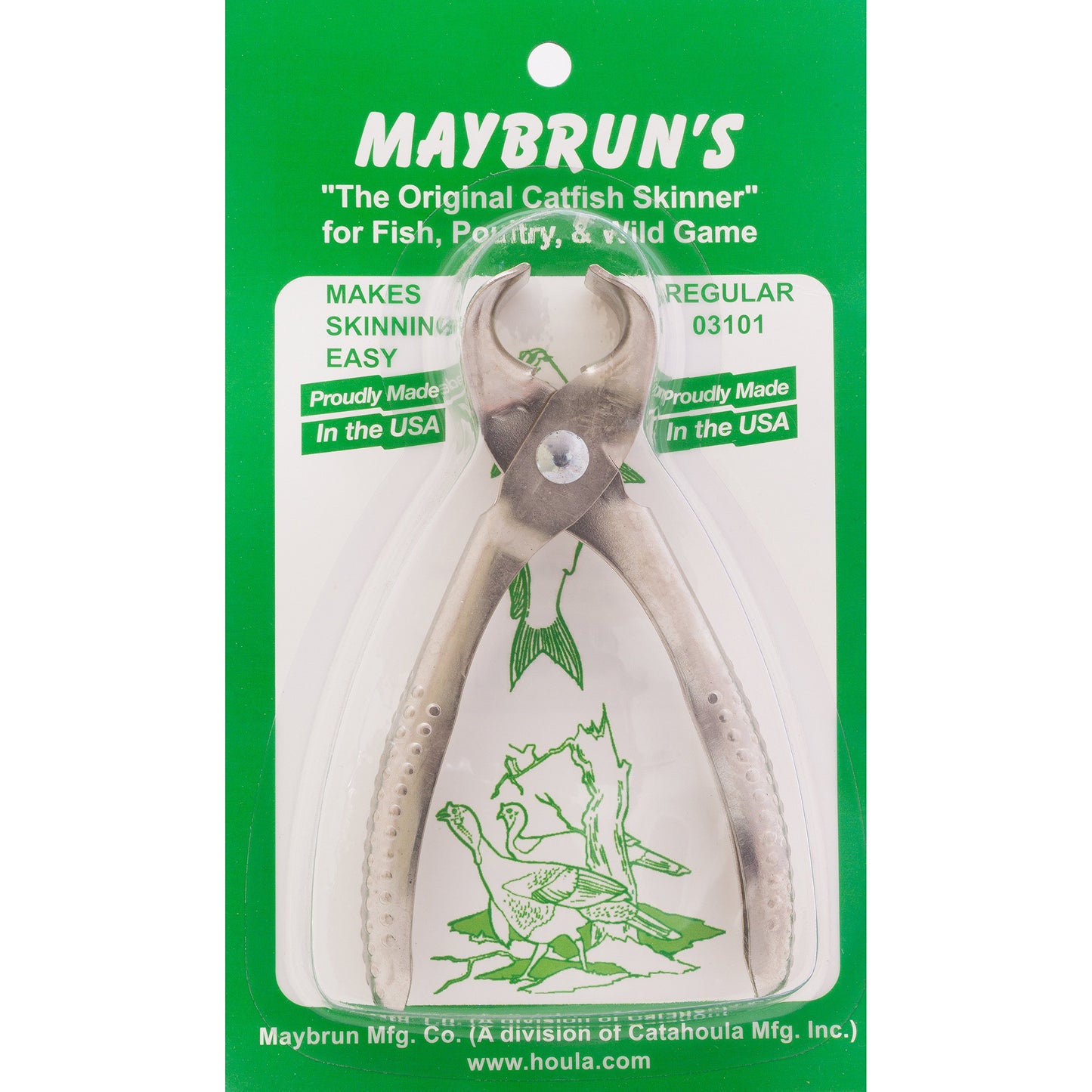 Maybrun 03101 Catfish Skinner, Nickel Finish,Silver