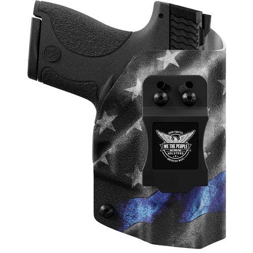 We The People Holsters - Thin Blue Line - Right Hand - IWB Holster Compatible with Glock 43/43X/MOS RDS