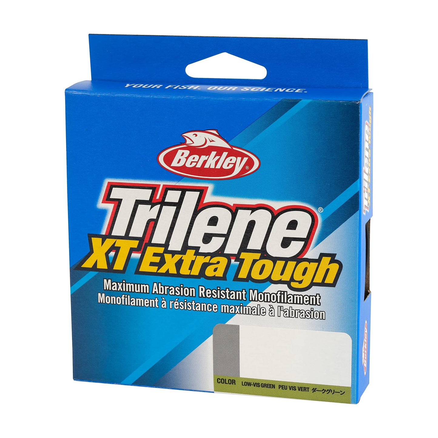 Berkley Trilene XT, 6lb | 2.7kg Monofilament Fishing Line, Low-Vis Green, 330yd | 301m, Abrasion Resistant, 45% More Flexibility, Ideal for Flipping, Pitching or Casting in Heavy Cover