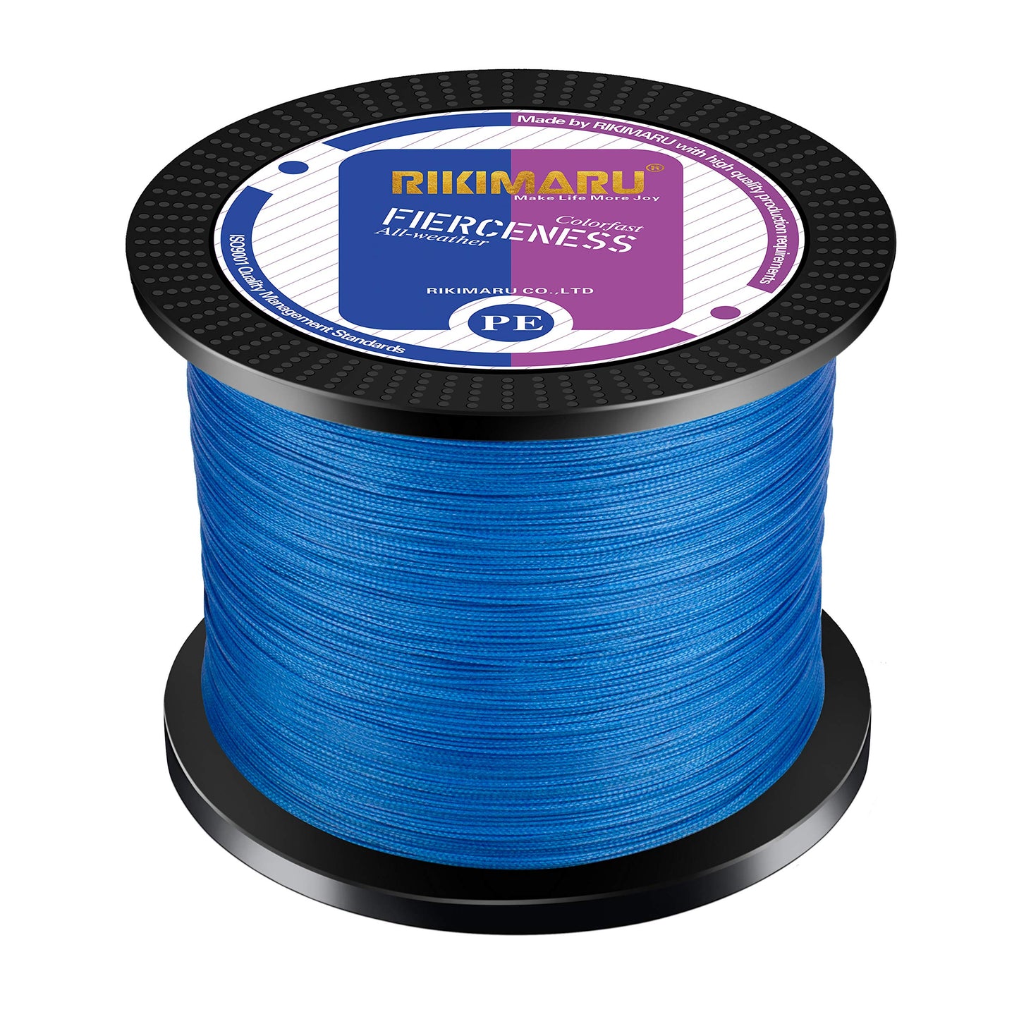 Braided Fishing Line Abrasion Resistant Superline Zero Stretch&Low Memory Extra Thin Diameter Blue 327Yds,15LB