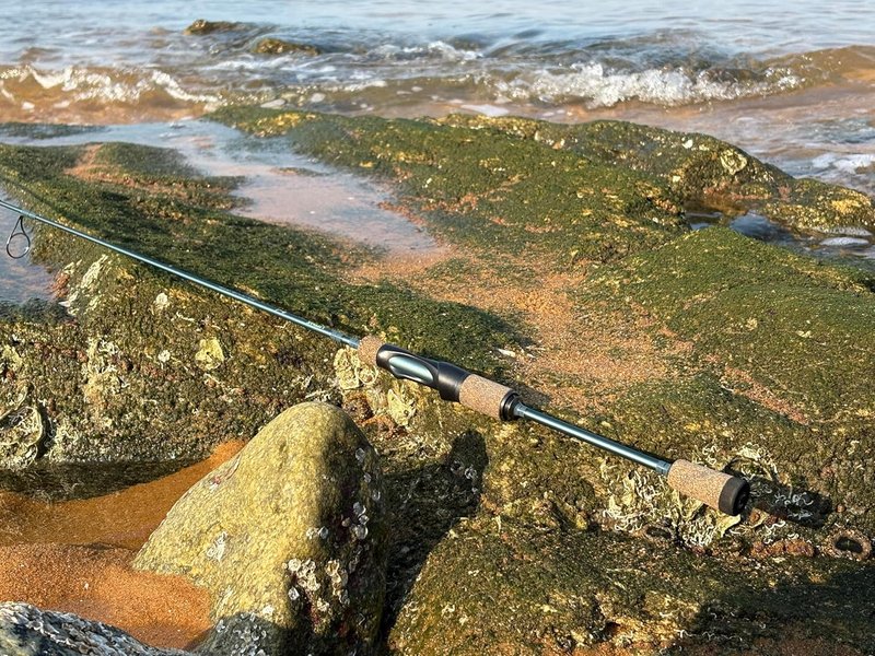 **Ultralight Trout Fishing Rod - Reinforced Carbon Fiber, 2-Piece Travel Design | Sensitive Freshwater & Light Saltwater Spinning Rod**