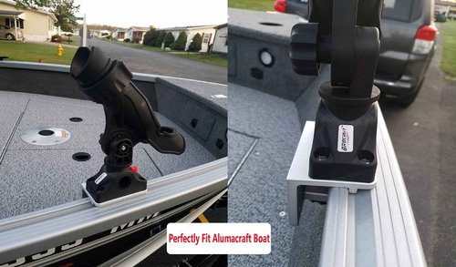 Brocraft Alumacraft Boats AlumaTrac mounting System Fish Rod Holder (Generation 3)