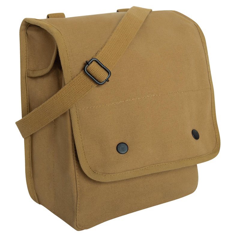 Rothco Canvas Map Case Shoulder Bag – Rugged Crossbody EDC Utility Storage