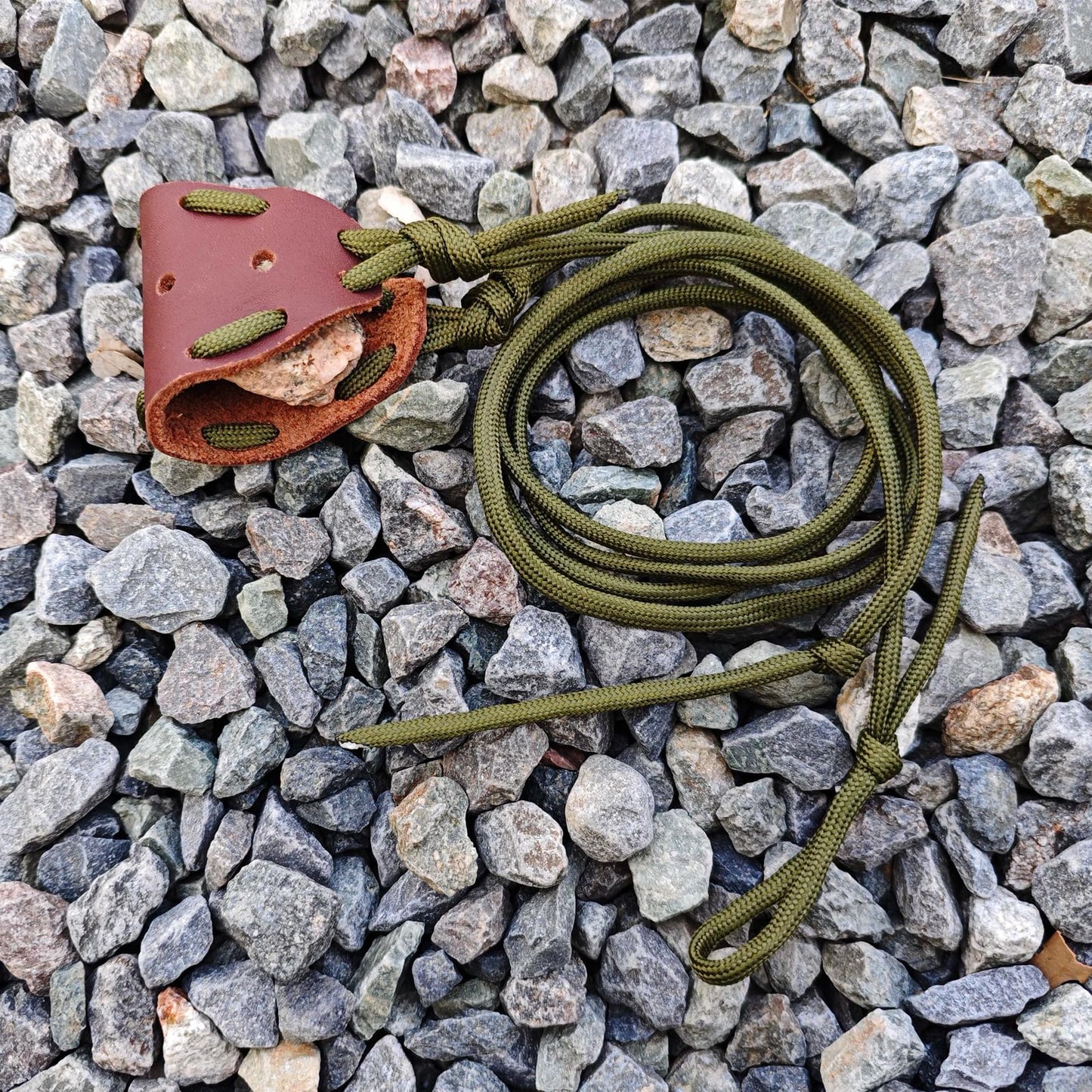 Parallel Halo Leather Shepherd Sling Handmade Paracord Shepherd Old Fashion Sling Shot