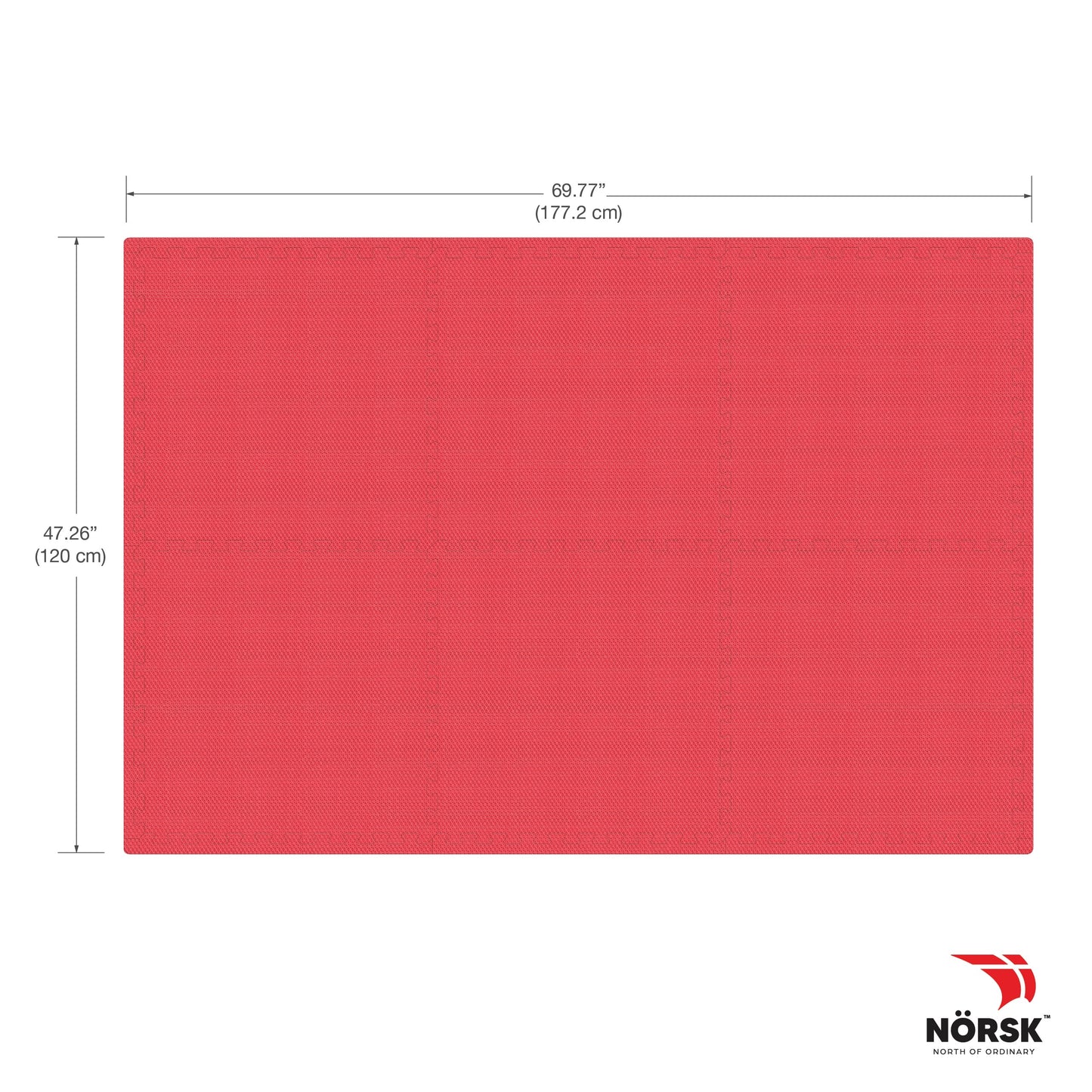 Norsk Dual-Sided Reversible 1/2" Foam Exercise Mats for Home Gym - Interlocking EVA Foam Tiles, 6 Tiles - 24 Sq. Ft. Red/Black