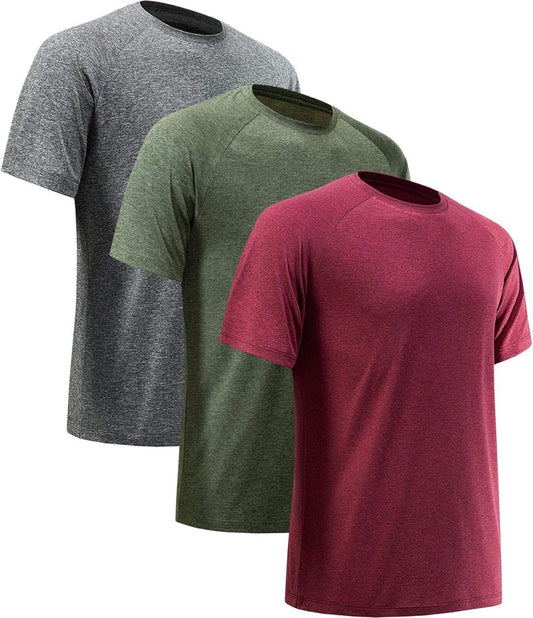 Men's Quick Dry Workout Shirts - Short Sleeve Athletic Gym T-Shirt | Moisture-Wicking Fabric