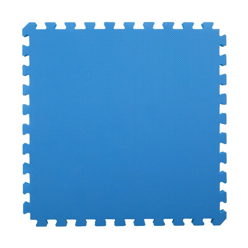 IncStores Fitness Foam Exercise, Aerobic, Playroom, Multipurpose, Flooring Mat Tiles (Blue, 1" Thick, 48 Square Feet)