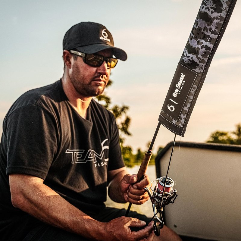 ProSix Rod Sleeve - Hook-Resistant Neoprene Covers for Durable Rod Storage | Floating Material (Retro - Duckland, Spinning)