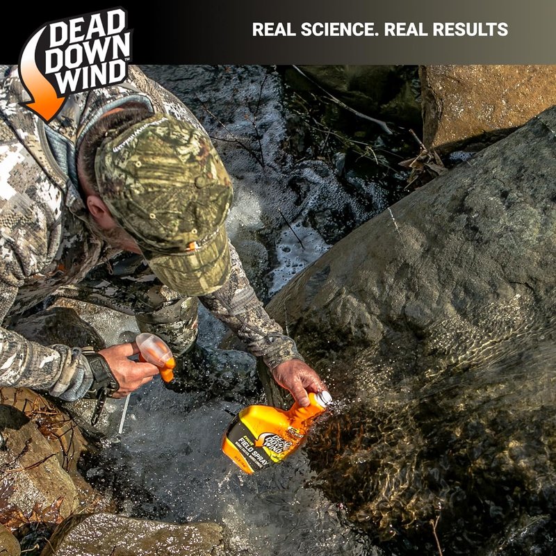 Evolve 3D+ Field Spray - Unscented Odor Control for Hunting Gear | 32oz Bottle + 3 Refills