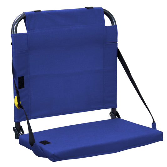 GCI Outdoor BleacherBack Stadium Seat with Adjustable Backrest, Royal