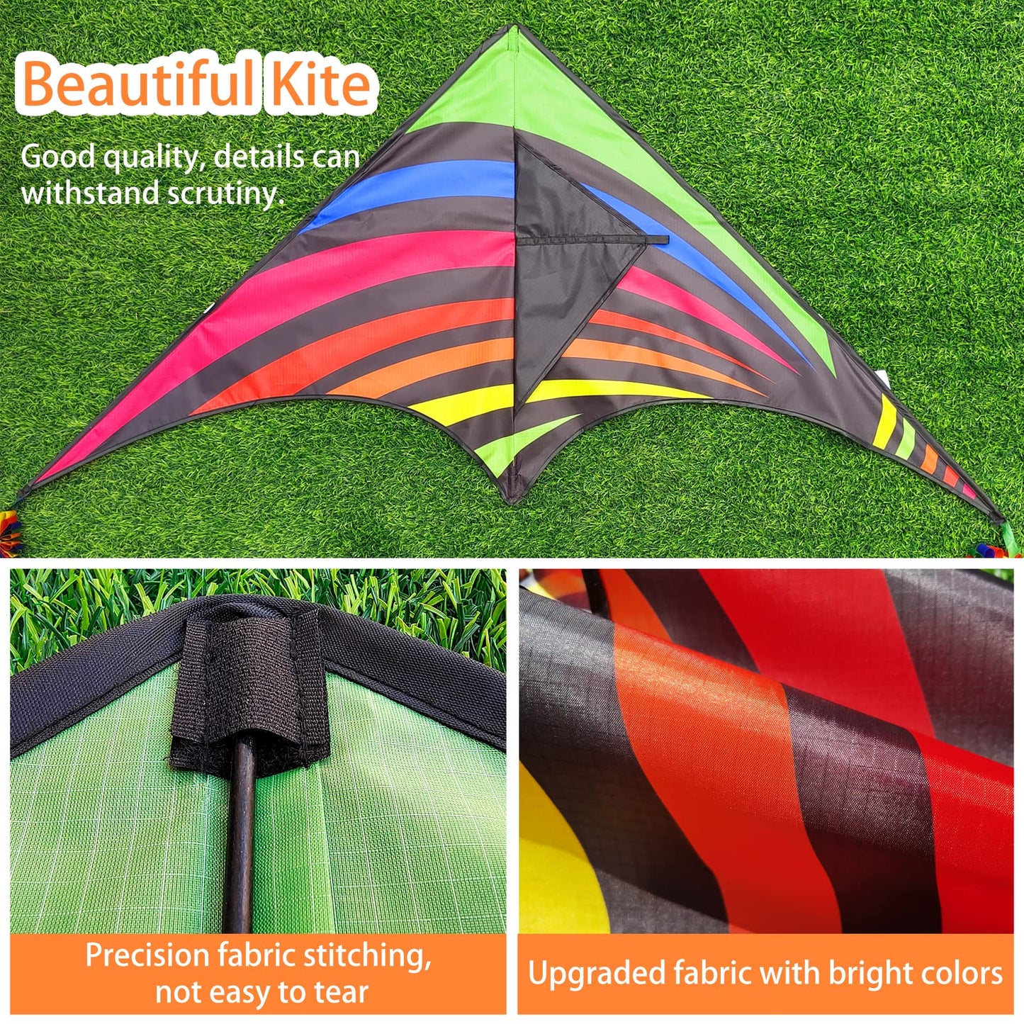 Delta Kites for Adults, Easy to Fly Kite, Best Kites (4 Pack Could be Stacked)