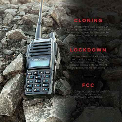 BaoFeng UV-82C Dual-Band 136-174/400-520 MHz FM Ham Two-Way Radio, Transceiver, HT with Battery, Earpiece, Antenna, Charger