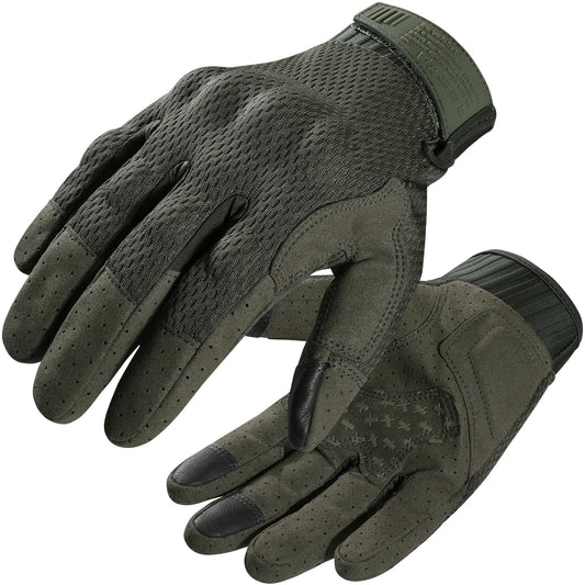 WTACTFUL Breathable Tactical Gloves for Men, Touchscreen Capable Gloves for Airsoft Paintball Hunting Motorcycle Cycling Green M